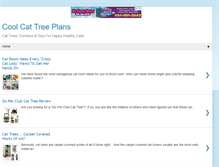 Tablet Screenshot of coolcattreeplans.com